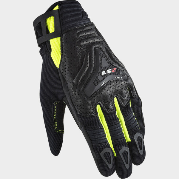 LS2 LS2 All Terrain Mens Gloves Black/Yellow